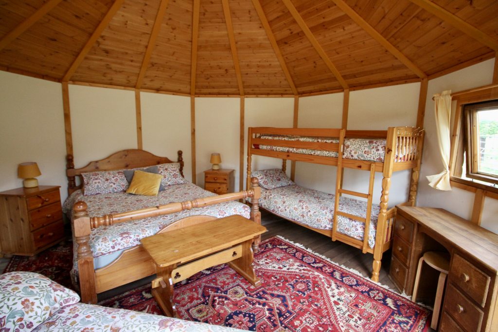 Inside Yurt Bronwyn
