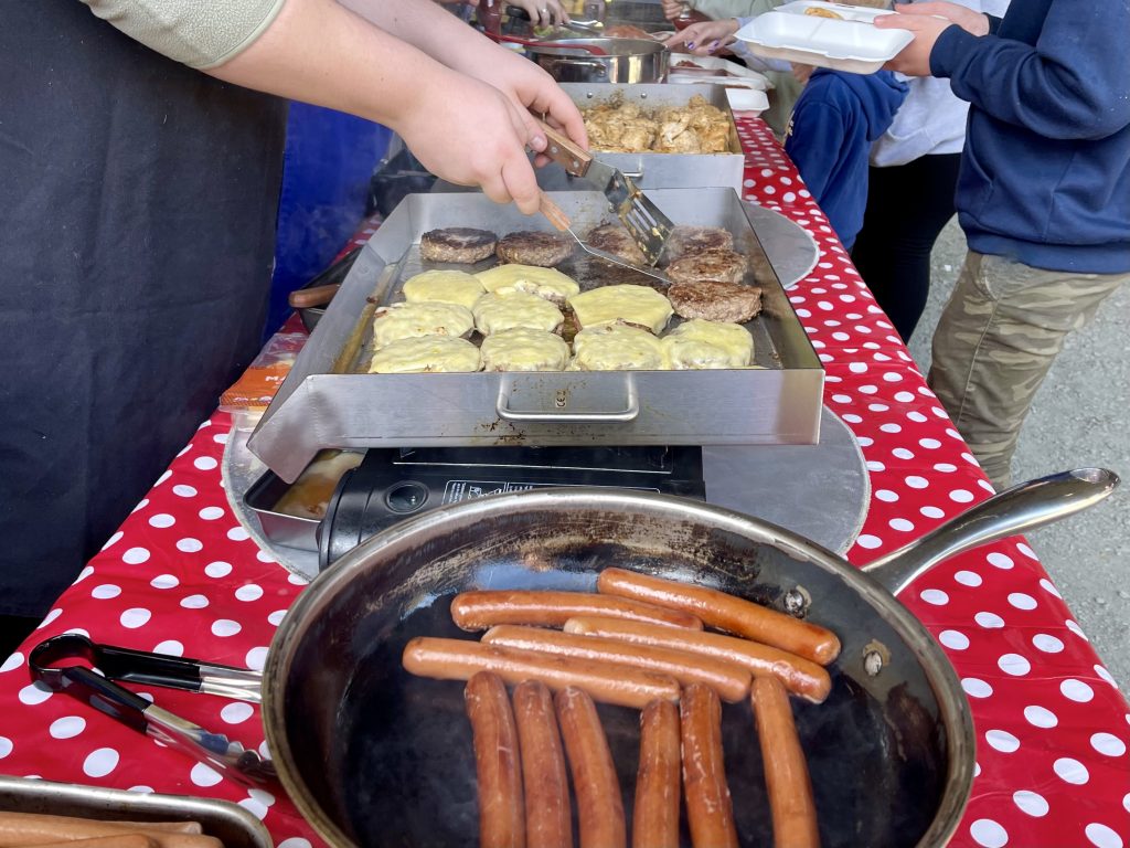 Outdoor griddle ~ Barnutopia event catering